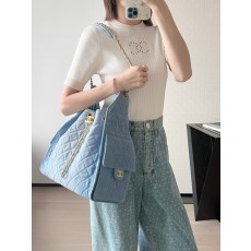샤넬 25백 미디움 워시드 데님