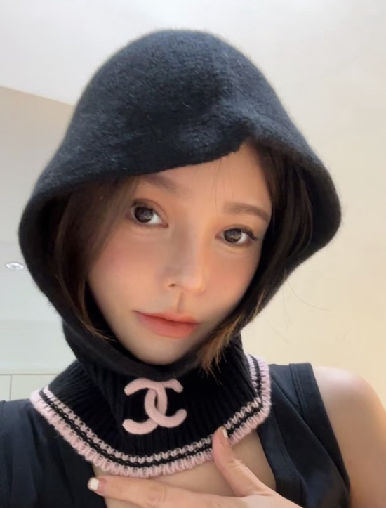샤넬 25FW CC로고 캐시미어 바라클라바