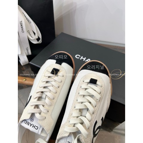 샤넬 26 ss 카프스킨 스니커즈